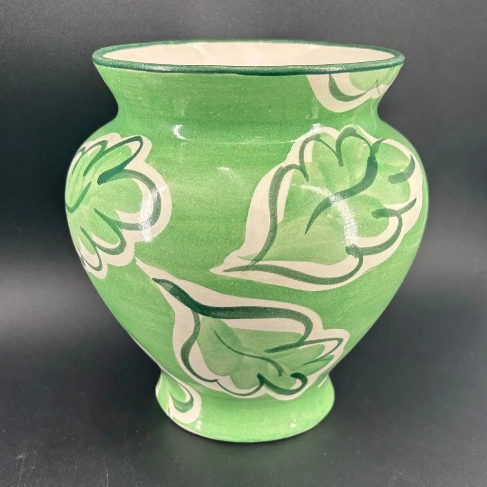 Vintage Fioriware jardinware zanesville hand painted pottery vase - Picture 1 of 9